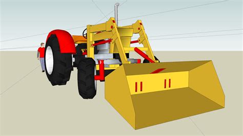Farm Tractor With Loader 3d Warehouse