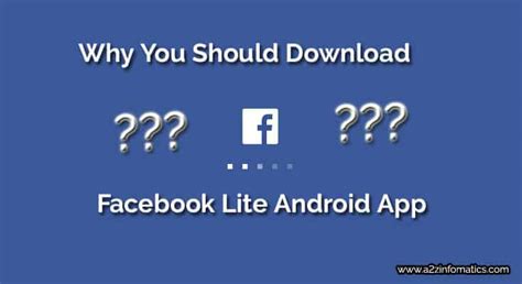 Why You Should Download Facebook Lite Android App
