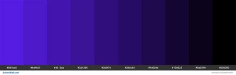 Shades Xkcd Color Purplish Blue 601ef9 Hex Hex Color Palette