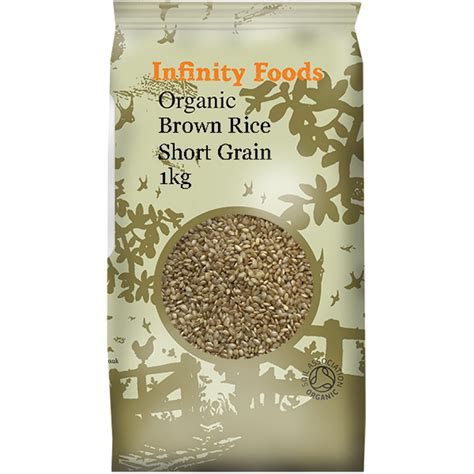 Infinity Organic Short Grain Brown Rice 1kg Organic To Your Door