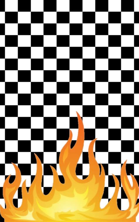 Flame Checkboard Wallpaper Wallpaper Tumblr Lockscreen Pop Art