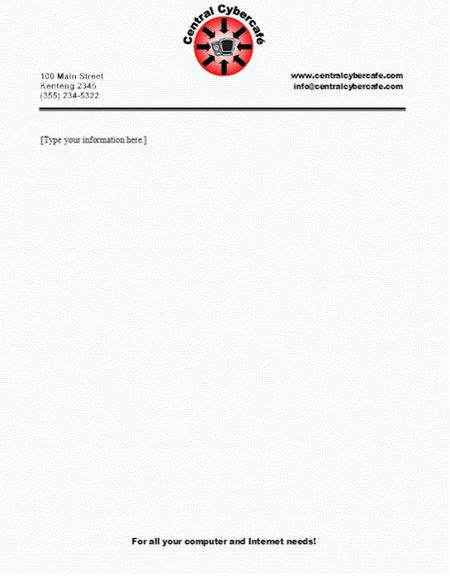 This letterhead for real estate businesses keeps the design interesting. Company Letterhead Templates Doc | safepc.info | Company ...