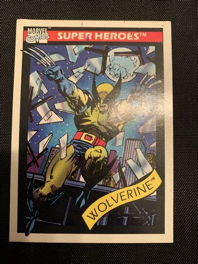 Mavin 1990 Marvel Card Wolverine Super