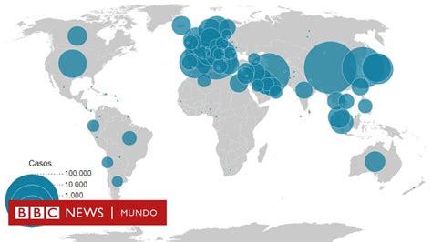 Coronavirus el mapa que muestra el número de infectados y muertos en el mundo por el covid