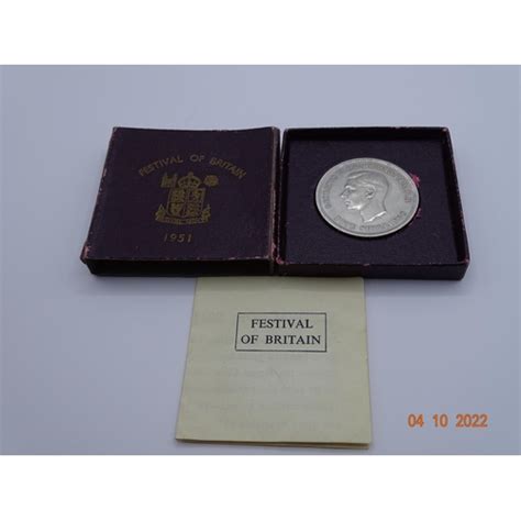 1951 Festival Of Britain George Vi Five Shilling Coin C
