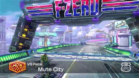 Mk8dx Mute City Course Intro Mario Kart 8 Deluxe Youtube