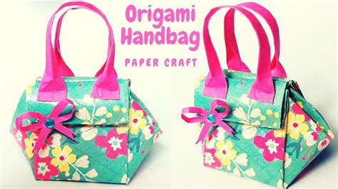 Origami Purse How To Make A Handbag Easy Paper Craft Diy Purse
