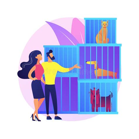 Animal Shelter Abstract Concept Vector Illustration Stock Vector