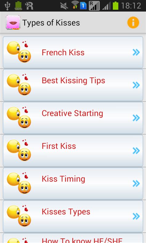 Types Of Kisses Appstore For Android