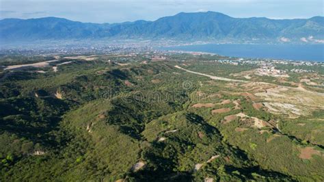 Aerial View Of The Hilly Area Of Tondo Village Near Palu Bay Located