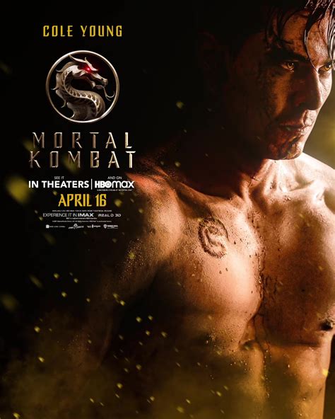 Mortal Kombat 2021 Character Poster Cole Young Mortal Kombat