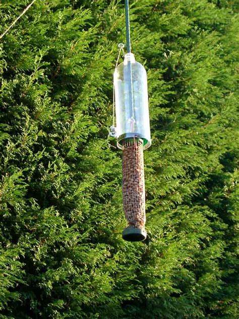 You may need to reapply lubricant every few days. DIY squirrel proof bird feeder