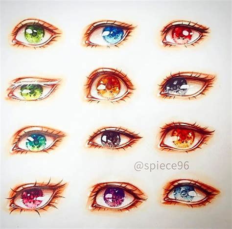 Как рисовать глаза Анимэcomicseye Reference Рисовать глаза Манга