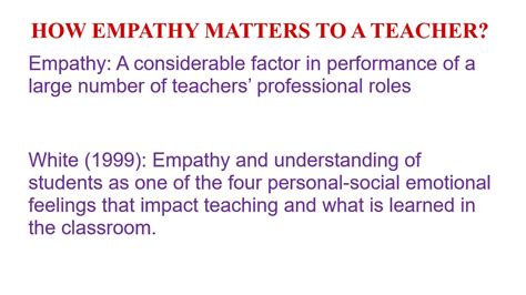 How Empathy Matters To A Teacher Youtube