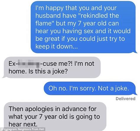 Instagram Account Neighbours From Hell Shows Hilarious Text Messages