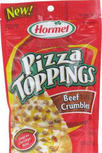 Hormel Pizza Toppings Beef Crumbles 4 Oz Foods Co