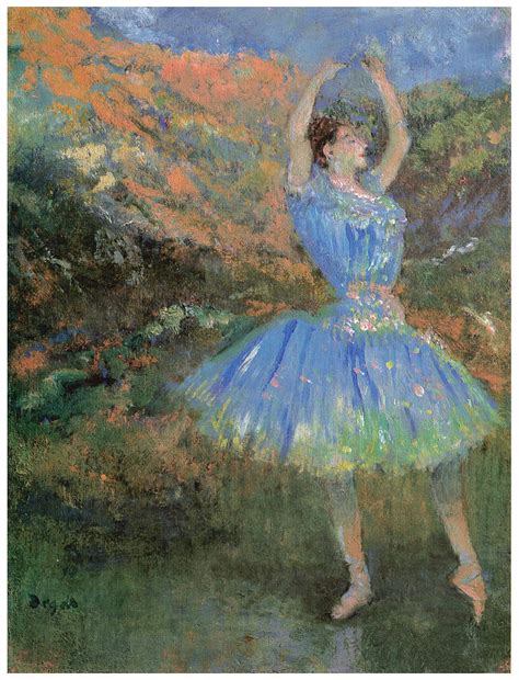 Blue Dancer Painting By Edgar Degas Fine Art America