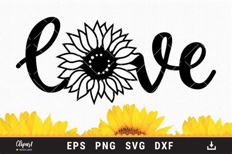 Sunflower SVG, Sunflower T-shirt SVG, DXF, PNG, Cricut, Silhouette - So