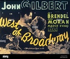 WEST OF BROADWAY, John Gilbert, Lois Moran, 1931 Stock Photo - Alamy