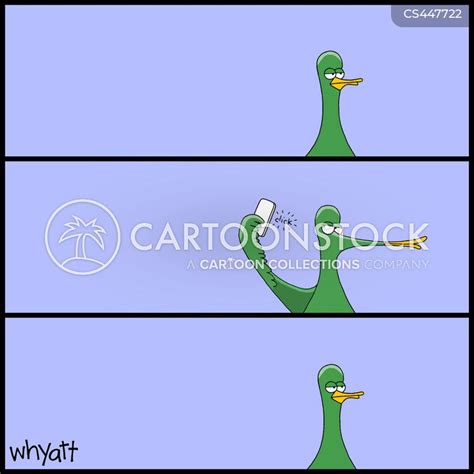 Duck Face Selfie Cartoon
