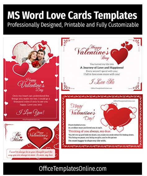 Download Free Valentine S Day Love Card Templates In MS Word