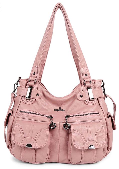 Leather Handbags With Side Pockets