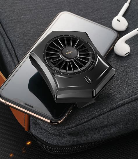 Rock Retractable Phone Cooling Pad Mini Cooler Air Cooling Fan For