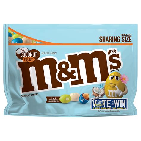 Mandms Thai Coconut Peanut Chocolate Candy Flavor Vote 96 Ounce Bag
