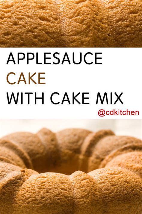 For ore of paula's lightened recipes, check out her book, paula deen cuts the fat. Applesauce Cake With Cake Mix Recipe from CDKitchen.com