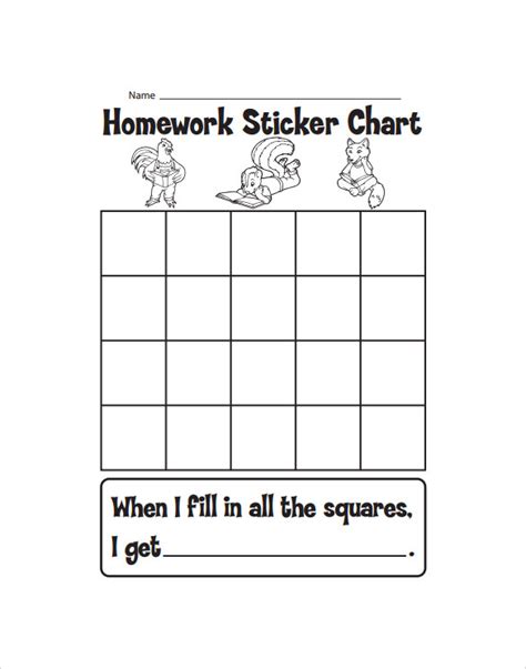 Free Sample Sticker Chart Templates In Pdf Ms Word