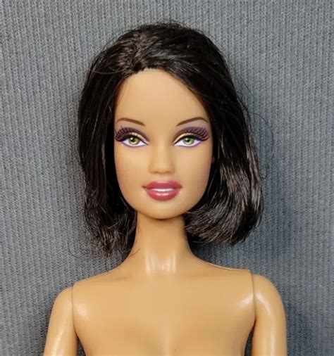 Barbie Basics Model Muse Nude Teresa Face Brunette Bob Hair Nm Nude Eur