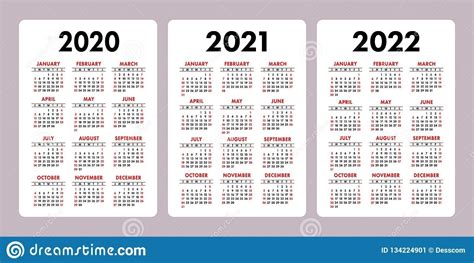 Three Year Calendar 2021 2023 The In Close Proximity Of The Entire Year