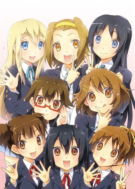 aruki akiyama mio hirasawa ui hirasawa yui kotobuki tsumugi manabe nodoka nakano azusa