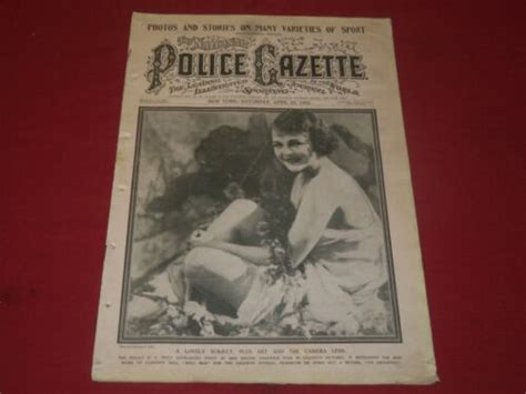 1922 April 22 The National Police Gazette Magazine Babe Ruth Hornsby B 5739 Ebay