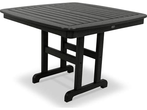 Trex® Outdoor Furniture Yacht Club 44 Dining Table In Charcoal Black