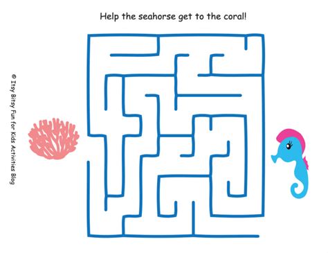Free Ocean Animals Printable Mazes For Kids