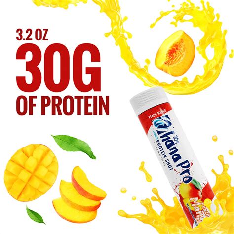 Ohana Liquids Protein Shot Peach Mango