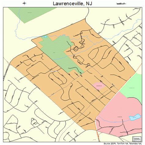 Lawrenceville New Jersey Street Map 3439570