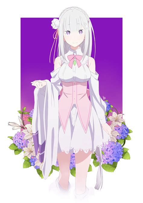 Emilia Rezero Kara Hajimeru Isekai Seikatsu Image By Pixiv Id