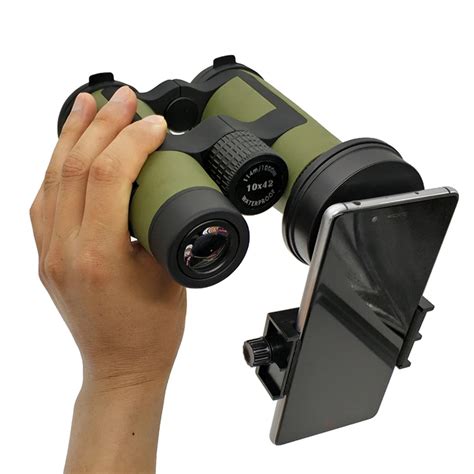 Waterproof Hd 10x42 Ed Hunting Binoculars Telescope With Phone Camera