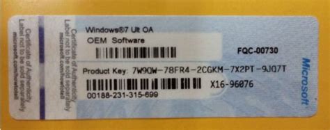 This product requires a valid product activation key for download. Genuine Original Free Shipping Windows 7 Ultimate COA Sticker X15(id:10335595) Product details ...