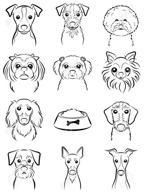 Dog Line Drawing Stock Vector 31655864 Dog Line Drawing