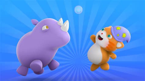 Looi The Cat 3d Animation For Kids Rhino Animal Toy Cartoons