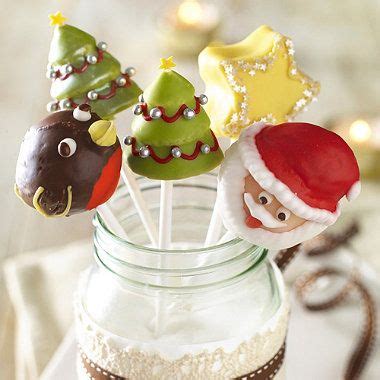( i used chocolate cake and chocolate frosting). Christmas Cake Pop Mould - From Lakeland | Christmas cake pops, Cake pop molds, Christmas cake