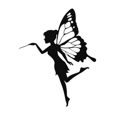 Fairy Silhouette Fairy Silhouette Fairy Stencil Silhouette Stencil