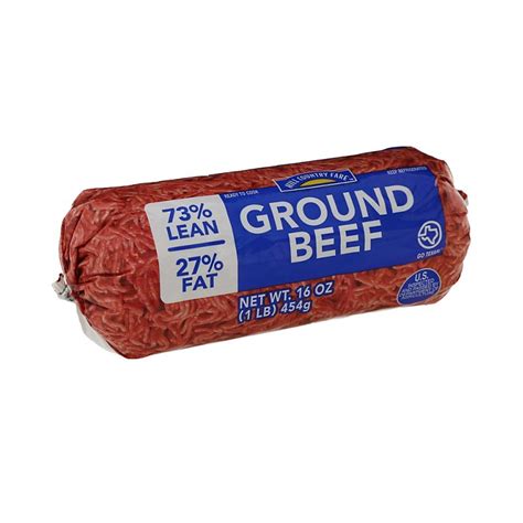 Hill Country Fare Ground Beef 73 Lean Shop Meat At H E B