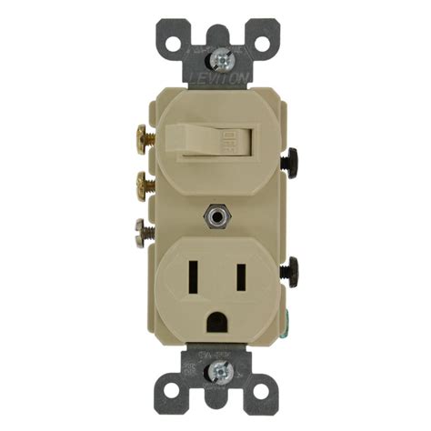 Leviton 15 Amp Commercial Grade Combination 3 Way Toggle Switch And