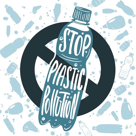 Premium Vector Stop Plastic Pollution