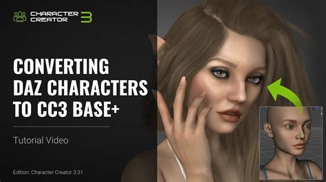 Character Creator 3 Tutorial Converting Daz Characters To Cc3 Base