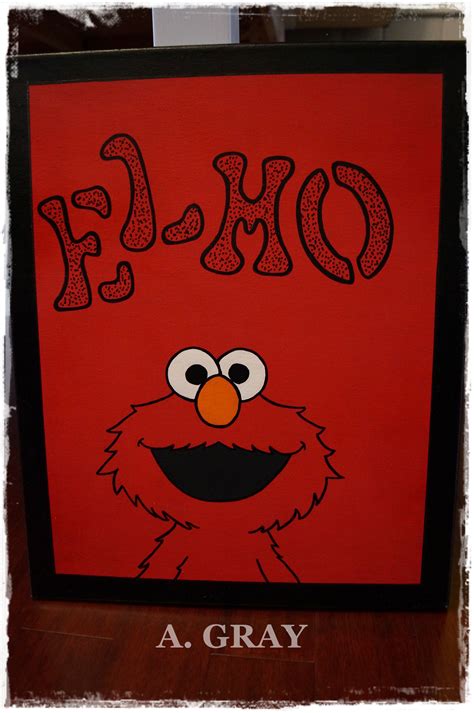 DIY Hand painted Elmo Canvas | Simple canvas paintings, Canvas painting diy, Kids canvas signs
